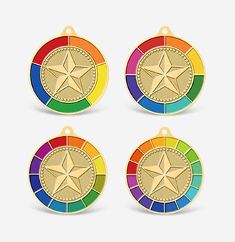 Color Options of Enamel Keychains
