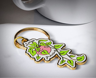 hard enamel metal custom key chains
