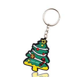 Personalized Fashion Christmas PVC Soft Keychain