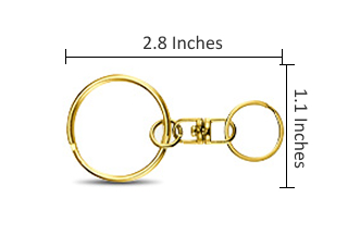 Gold Swivel 8-Link